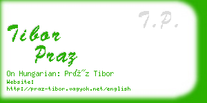 tibor praz business card